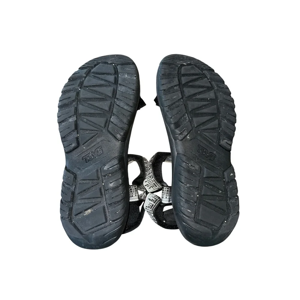 Teva Hurricane XLT2 Mens Sandals Black White Patterned Straps 1019234 Size 11